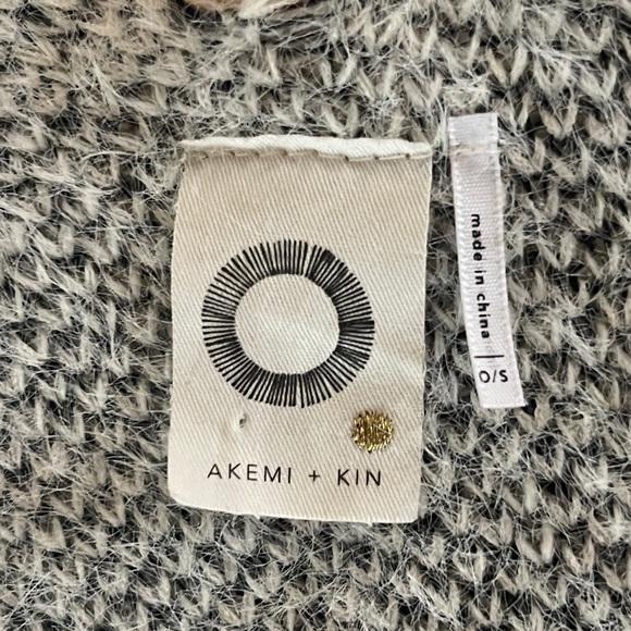 Anthropologie AKEMI + KIN Aztec Shrug Cardigan Poncho Sweater Eyelash Knit O/S - Picture 11 of 13